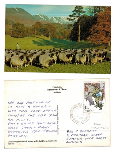 Postcard gathering herdwick - -,