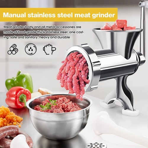 Manual meat grinder - meat, powerful