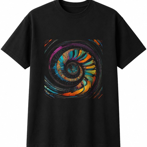 Colourful nautilus paper - colourful,
