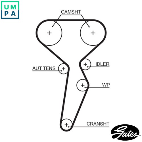 Timing belt 5671xs for renault - timing,