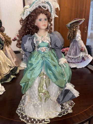 Vintage porcelain doll - vintage, girl