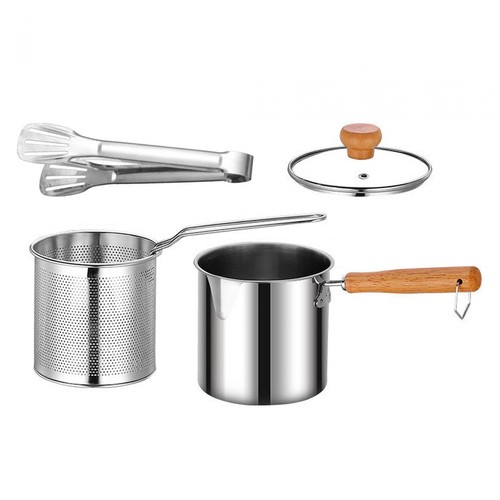 Stainless steel deep fryer - steel,