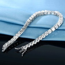 9ct Tennis Bracelet White Gold