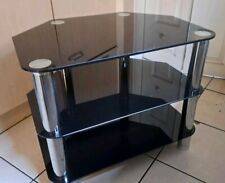 Black Glass Tv / Hi Fi Stand