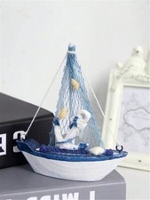 Wooden Sailboat Art Ornament
