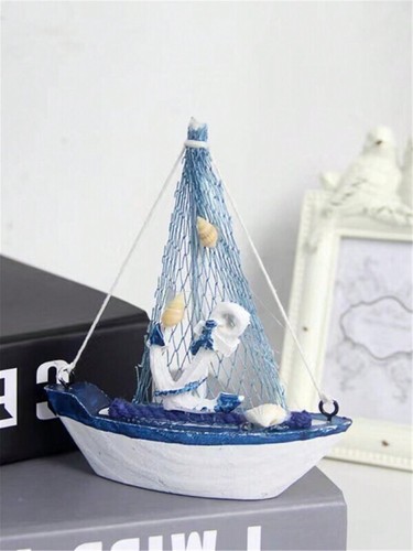 Wooden sailboat art ornament - wooden,