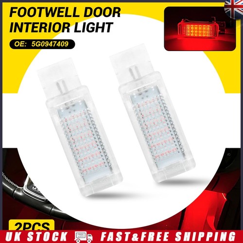 Red footwell door - red, interior