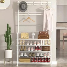 5-Tier Entryway Coat Rack Shoe
