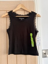 Primark Black Vest Top Lace