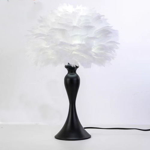 Goose feather bedside table - feather,