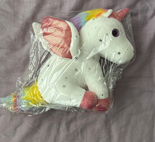 White unicorn pegasus plush - pegasus,