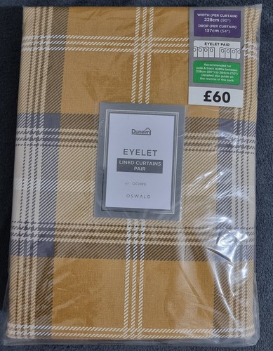 Dunelm eyelet lined - eyelet, curtains