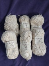 300g Vintage Linen Cotton Knitting Yarn Georgia Keynote Natural Beige DK
