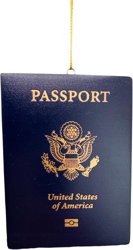 Passport christmas tree travel - passport,