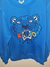 Kenzo Tiger Logo Blue Jumper
