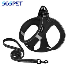 Small Dog Breathable Mesh Harness Soft Puppy Vest Chest Strap 3XS-L SGS UK NEW