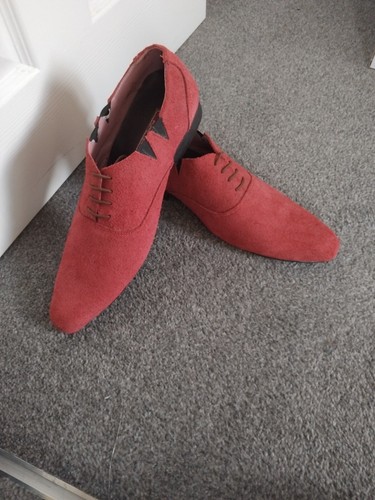 Handmade red suede - handmade,