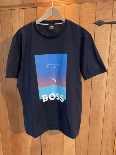 Boss navy shirt slim fit - boss, t
