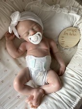 New 100% Full Silicone Reborn Doll - Weighted Newborn Girl - same  day shipping 