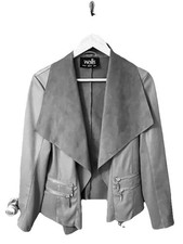 Wallis Grey Faux Suede/leather