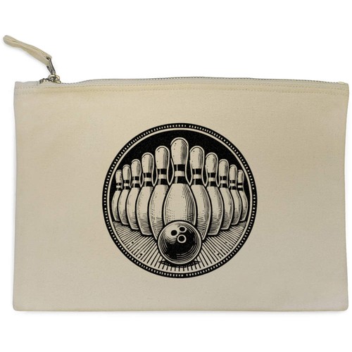 Ten pin bowling canvas - canvas, zip