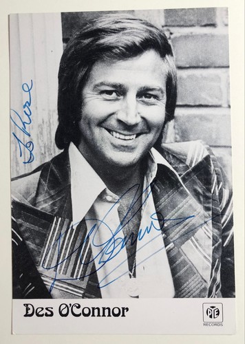 Des connor signed photo - o’connor,