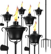6 Pack Outdoor Garden Torch 15