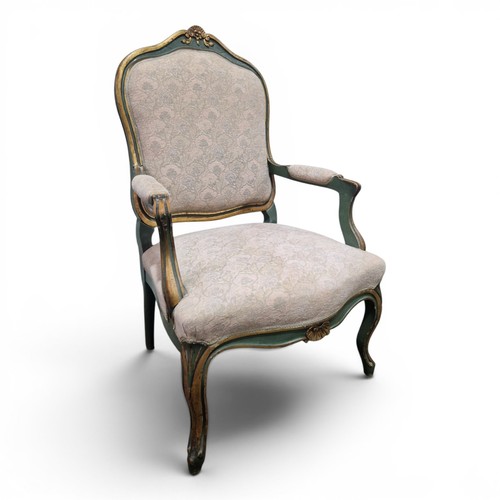 French painted armchair louis - french,
