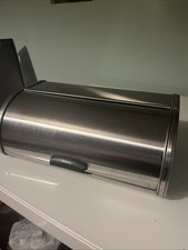 Brabantia Chrome & Black Drop Front Bread Bin