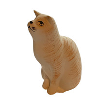 Cat Figurine Ginger Stripes