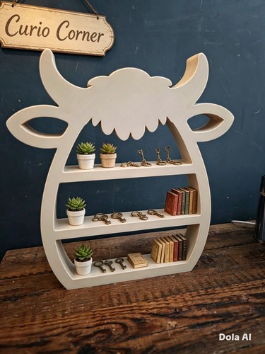 Highland cow shelf - highland, wall