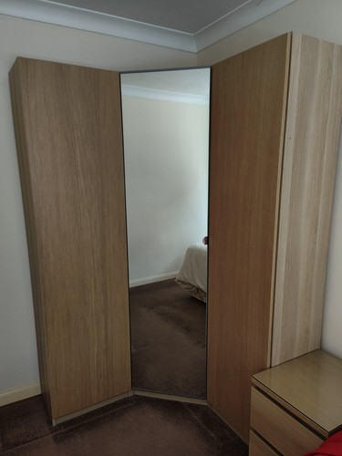 Ikea pax corner wardrobe set - ikea,