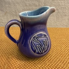Studio Pottery Blue Jug/ Vase~