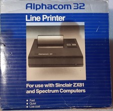 Alphacom 32 Line Printer Compatible with ZX81 Spectrum.Notused. Post to UK only.