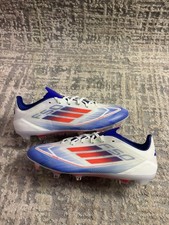 Size 9 - Adidas F50 Pro FG Cloud White Red Blue FG Football Boots IE0596