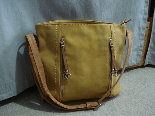 Bnwot mustard yellow faux - mustard,