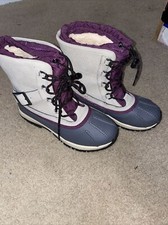 Bearpaw Nelly Snow Boots Women’s Size 7 M Mid Buckle Strap Shearling