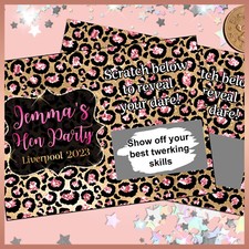 10 x Personalised GLAM LEOPARD
