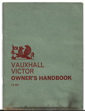 Vauxhall Victor FB 1600 1963-1964 UK Market Owners Handbook Saloon & Estate
