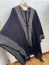 Matalan women’s black and gold poncho / cover up One Size