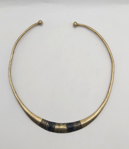 Vintage tribal torque necklace - tribal,