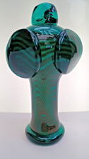Signed Early Karlin Rushbrooke 1972 British Studio Glass Totem Sculpture Base 1