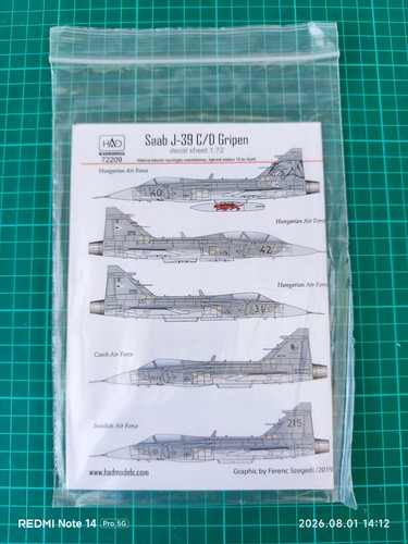 Had decals saab 39c gripen - decals,