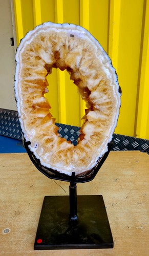 Citrine portal geode ring - citrine,