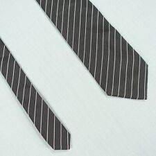 Daniele Alessandrini Tie Mens Black White Oxford Stripe Italian Formal Suit