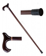 WOODEN WALKING STICK WITH DARK