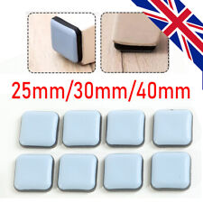 4/12/16× Square Furniture Gliders Self Adhesive Teflon Sliders Floor Mover Pad