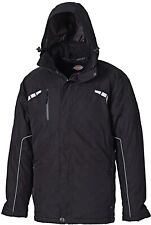 Dickies Eisenhower Atherton Waterproof Breathable Black Rain Jacket Work Coat