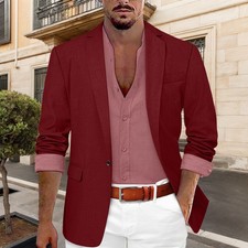 Mens Blazer Suit One Button