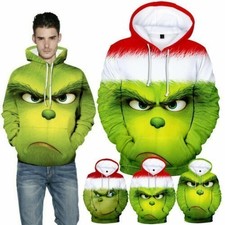 3D Grinch Hoodie Men Women